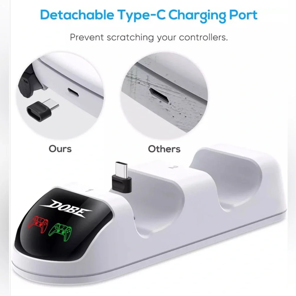 🔥🔥Dobe Charging Dock Compatible For (PS5) Playstation 5 Controller
